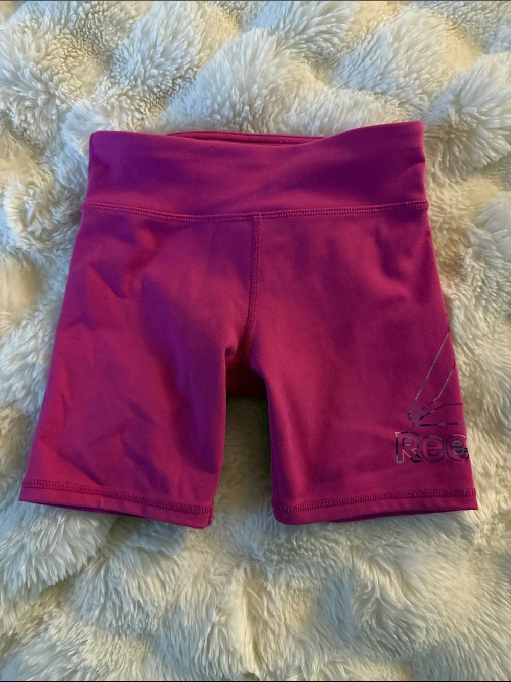 Reebok Girls Pink Athletic Bike Shorts